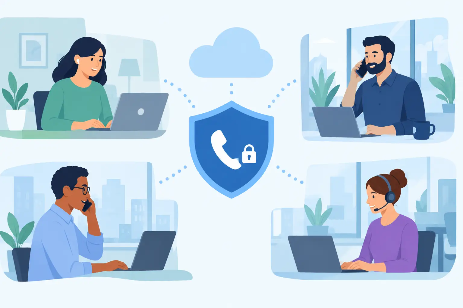 How to Support Hybrid Workforce Calling Securely
